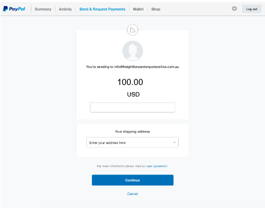 Pay S100 USD via PayPal Pay $100 USD via PayPal