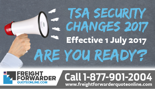 TSA air cargo security changes 2017