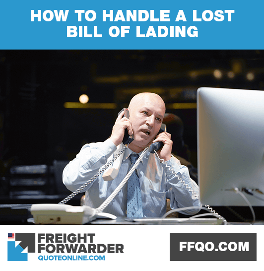 How to handle a lost bill of lading