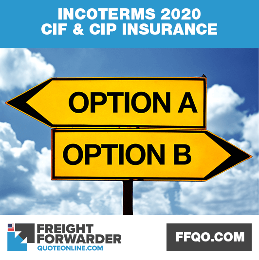 Improved insurance requirements for CIF and CIP